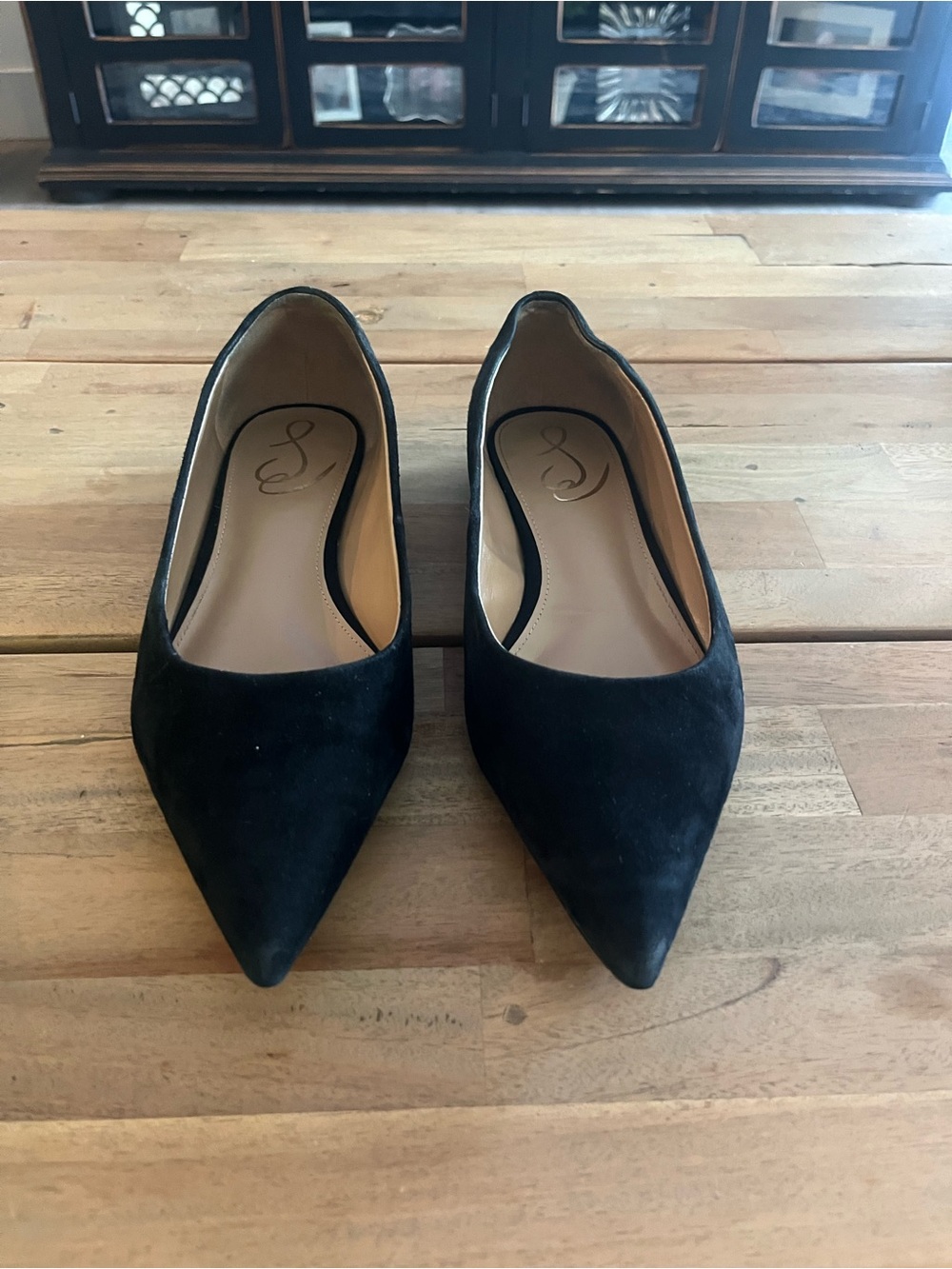 Sam Edelman Black Suede Flats